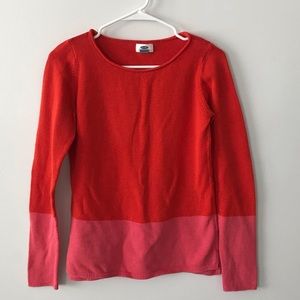 Old Navy two tone sweater